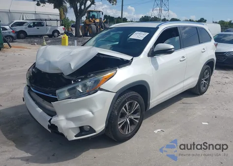2016 Toyota Highlander Xle V6 from USA, damaged, VIN 5TDKKRFHXGS504843